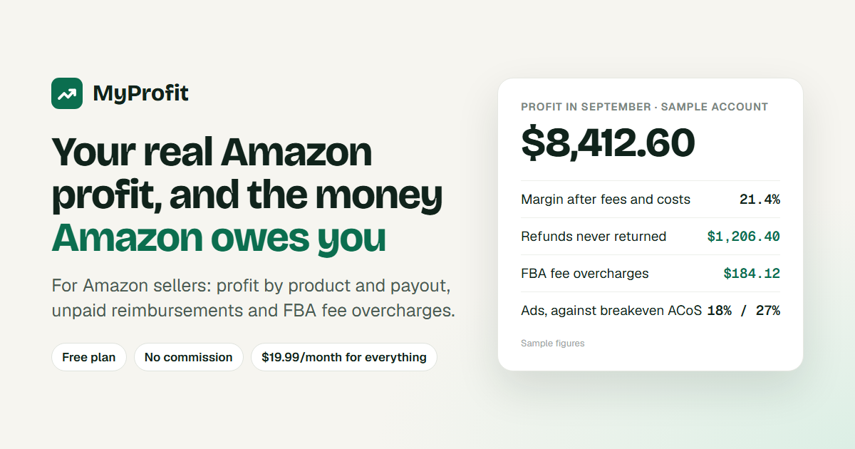 Amazon storage utilization ratio and surcharge calculator (2026) · MyProfit